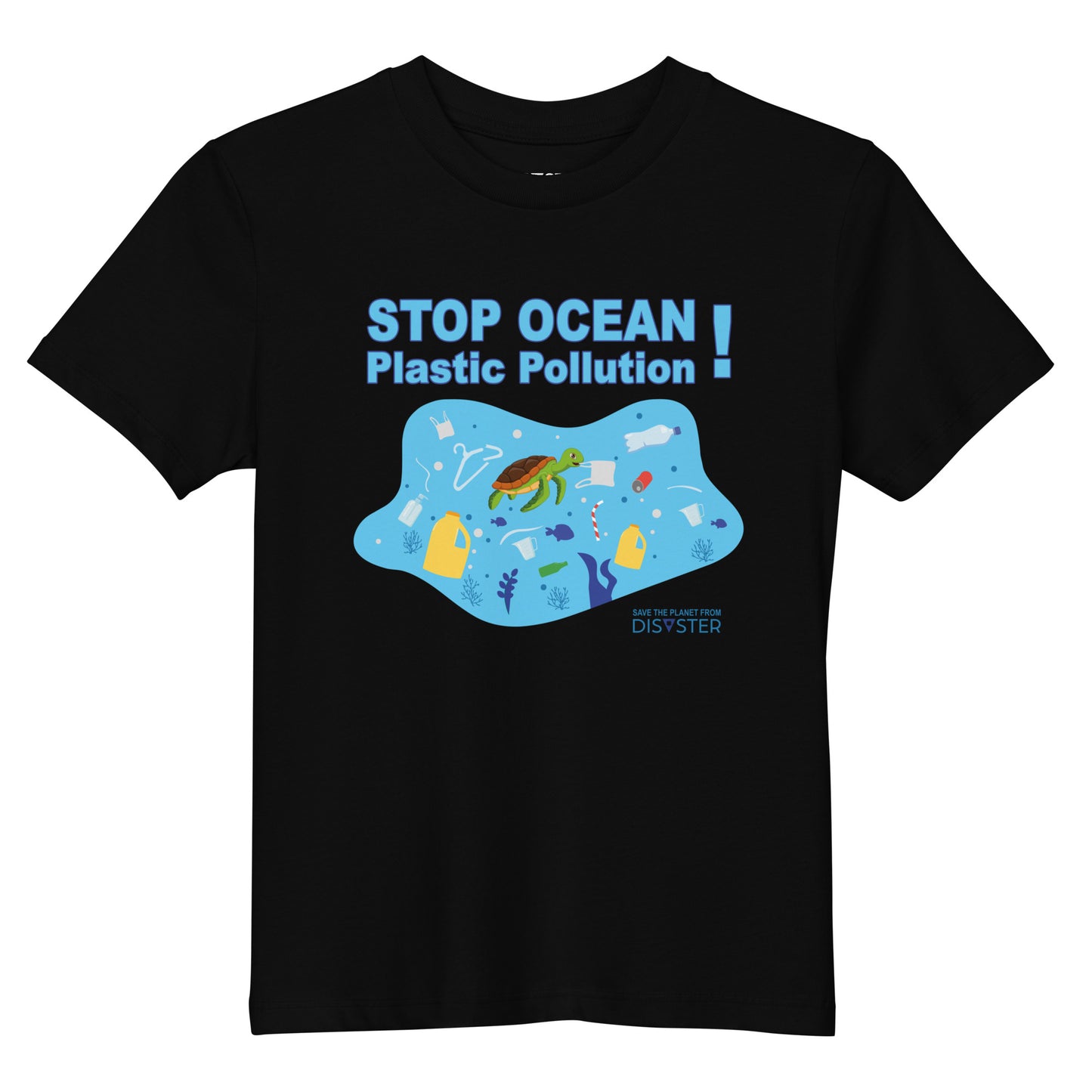 Stop Ocean Plastic Pollution! Kids T-Shirt (Unisex)