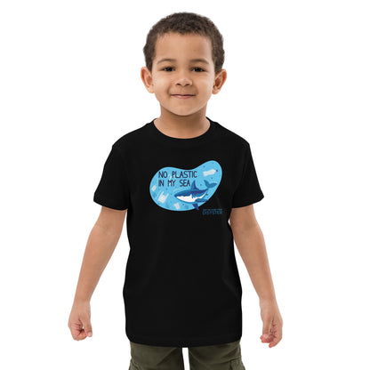 Organic Cotton Kids T-Shirt - No Plastic in My Sea