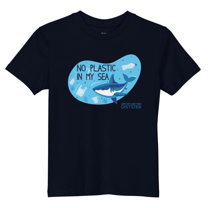 Organic Cotton Kids T-Shirt - No Plastic in My Sea