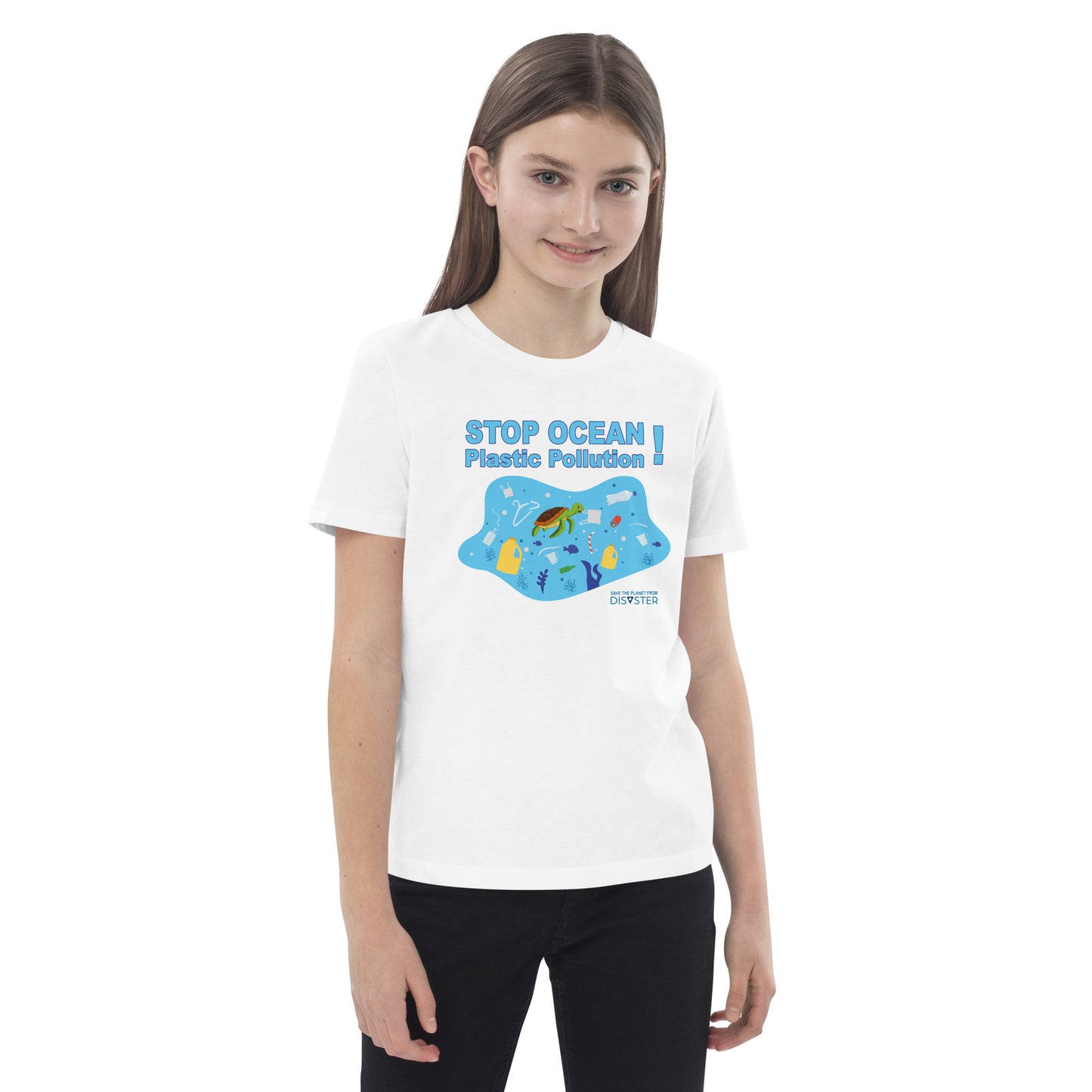 Stop Ocean Plastic Pollution! Kids T-Shirt (Unisex)