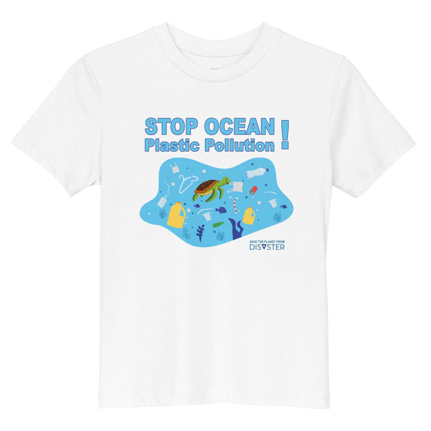 Stop Ocean Plastic Pollution! Kids T-Shirt (Unisex)