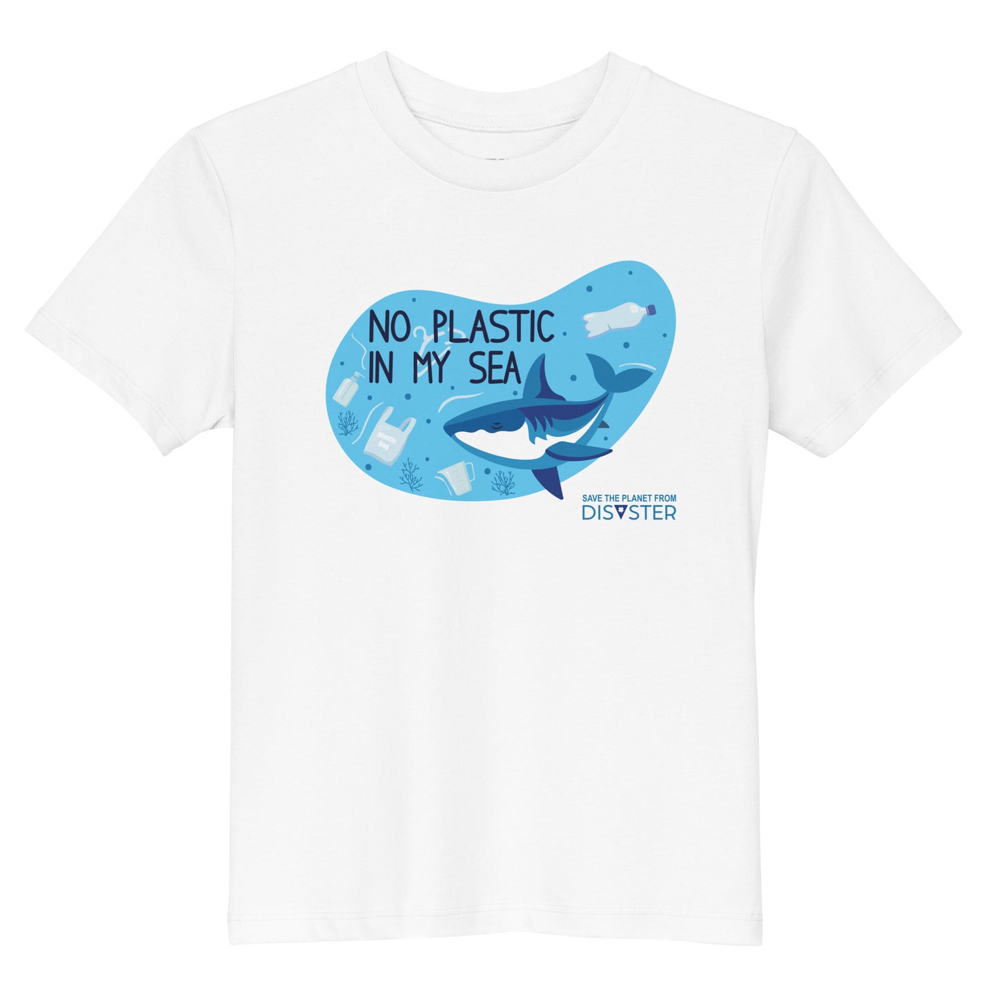 Organic Cotton Kids T-Shirt - No Plastic in My Sea