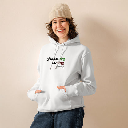 Choose Eco no Ego Felpa con Cappuccio (Unisex)